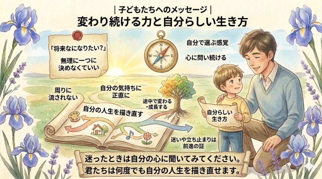 子どもたちへのメッセージ｜変わり続ける力と自分らしい生き方