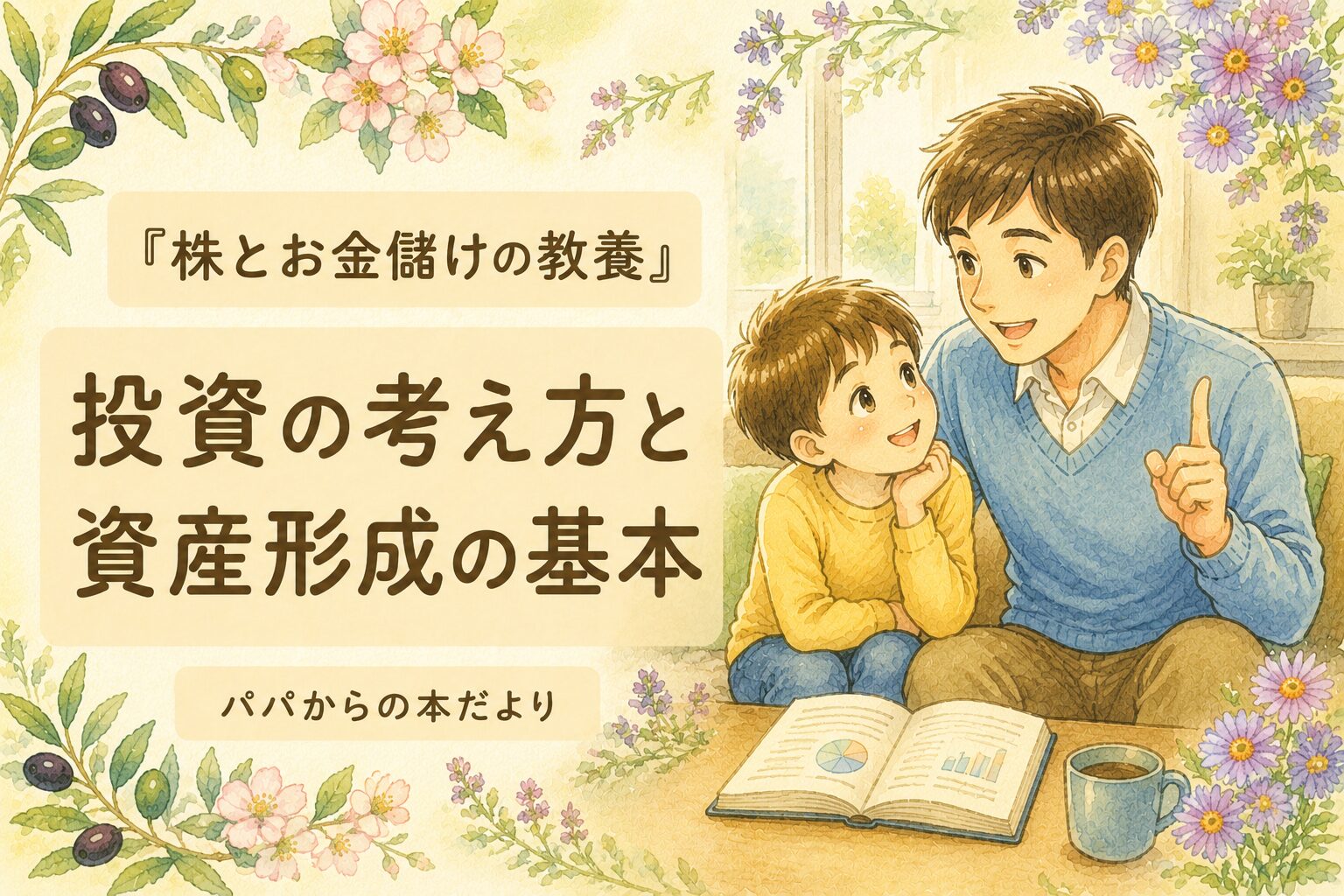 『株とお金儲けの教養』要約・感想｜投資の考え方と資産形成の基本【パパからの本だより】
