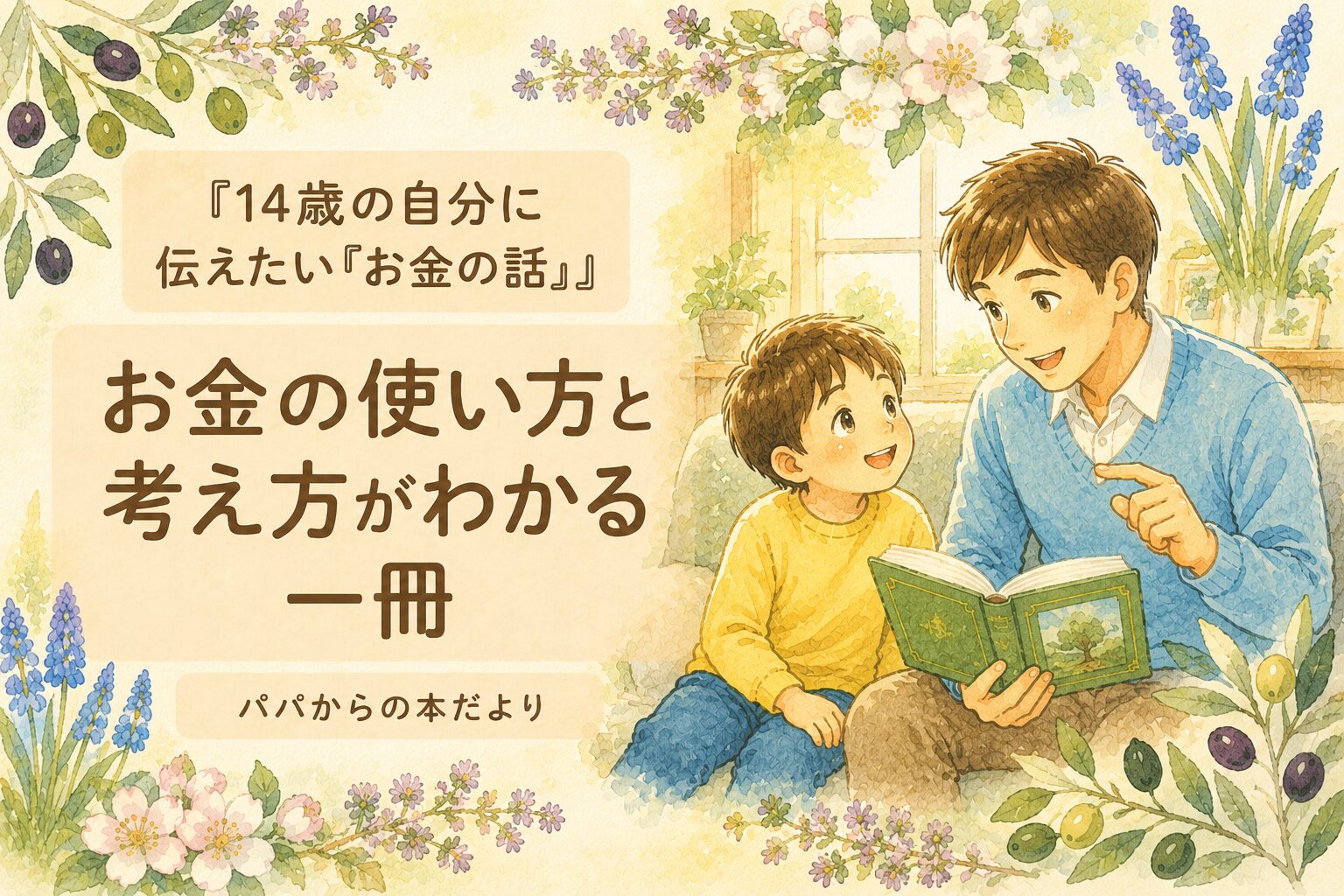 『14歳の自分に伝えたい「お金の話」』要約・感想｜お金の使い方と考え方がわかる一冊【パパからの本だより】