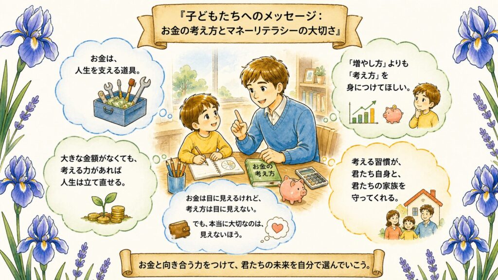 子どもたちへのメッセージ|お金の考え方とマネーリテラシーの大切さ