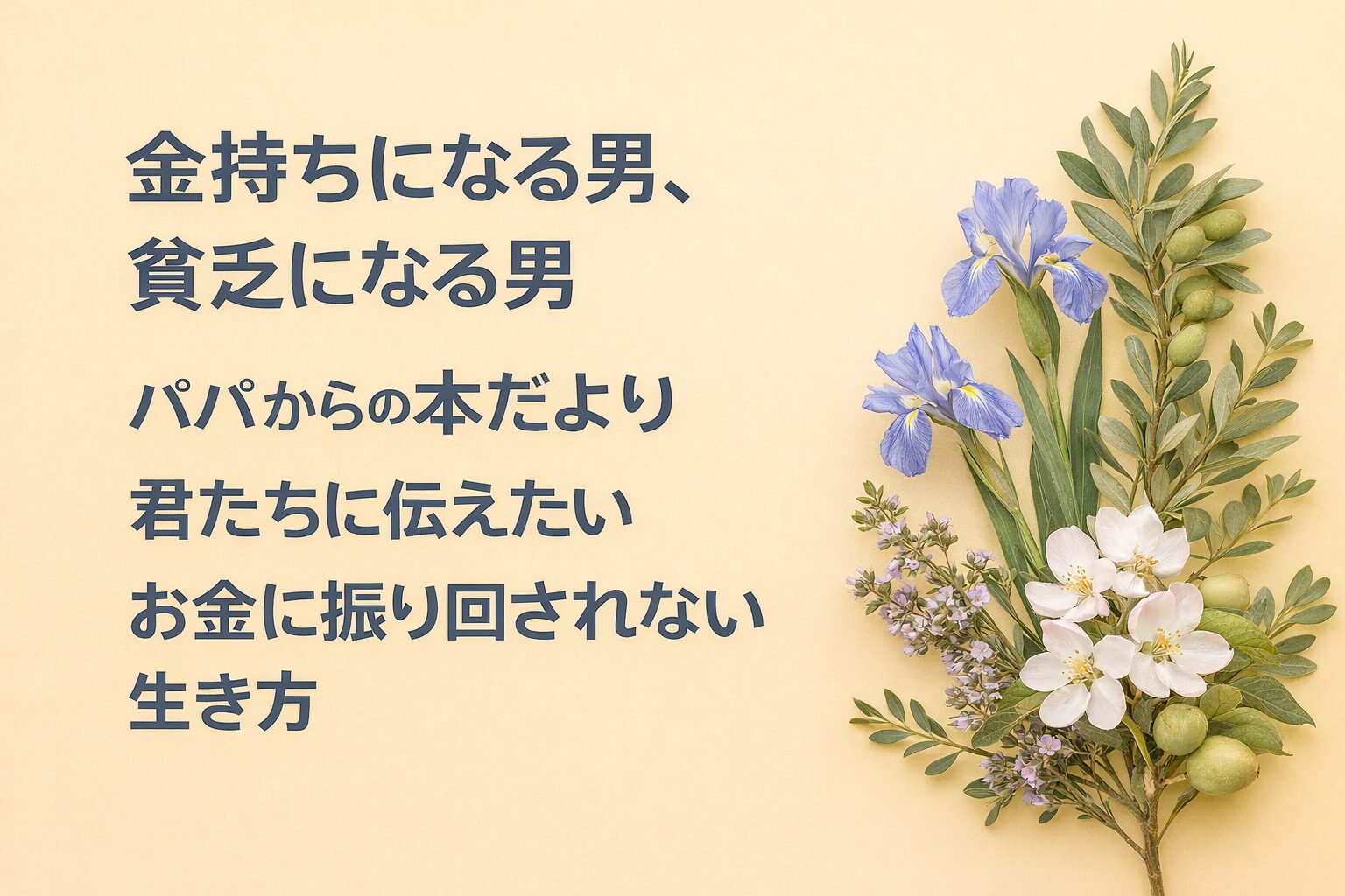 『金持ちになる男、貧乏になる男』書評｜パパからの本だより：君たちに伝えたい “お金に振り回されない生き方”