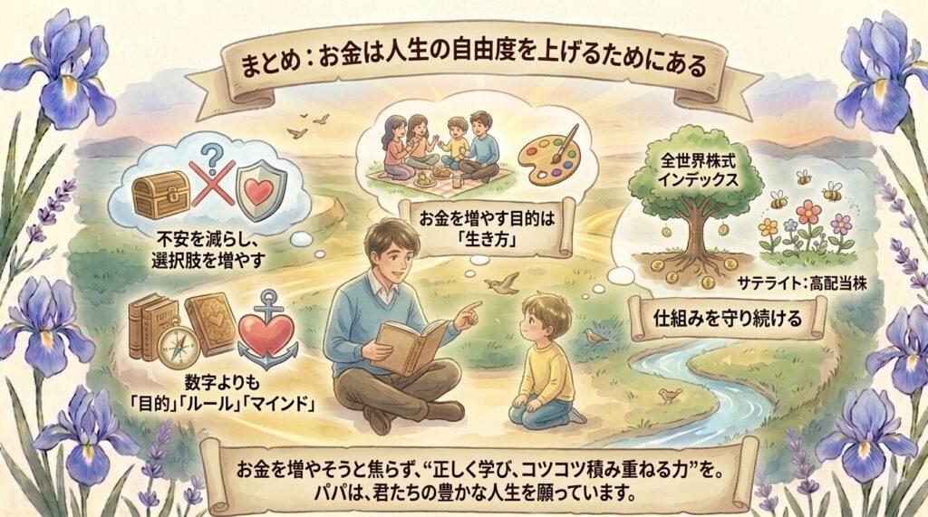 まとめ：お金は人生の自由度を上げるためにある