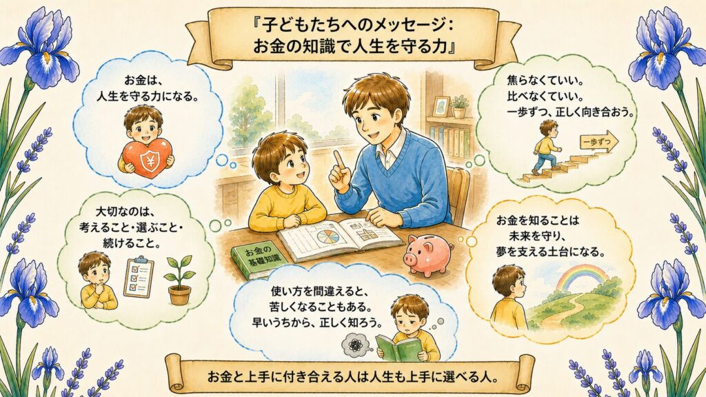 子どもたちへのメッセージ|お金の知識で人生を守る力