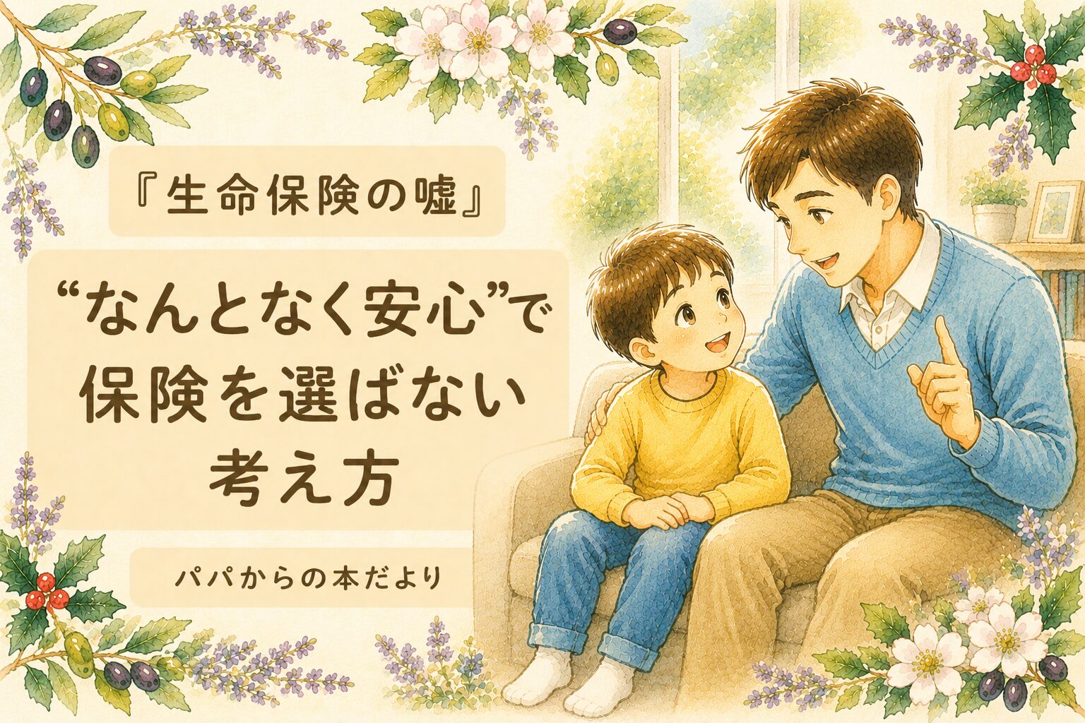 『生命保険の嘘』要約・感想｜“なんとなく安心”で保険を選ばない考え方【パパからの本だより】