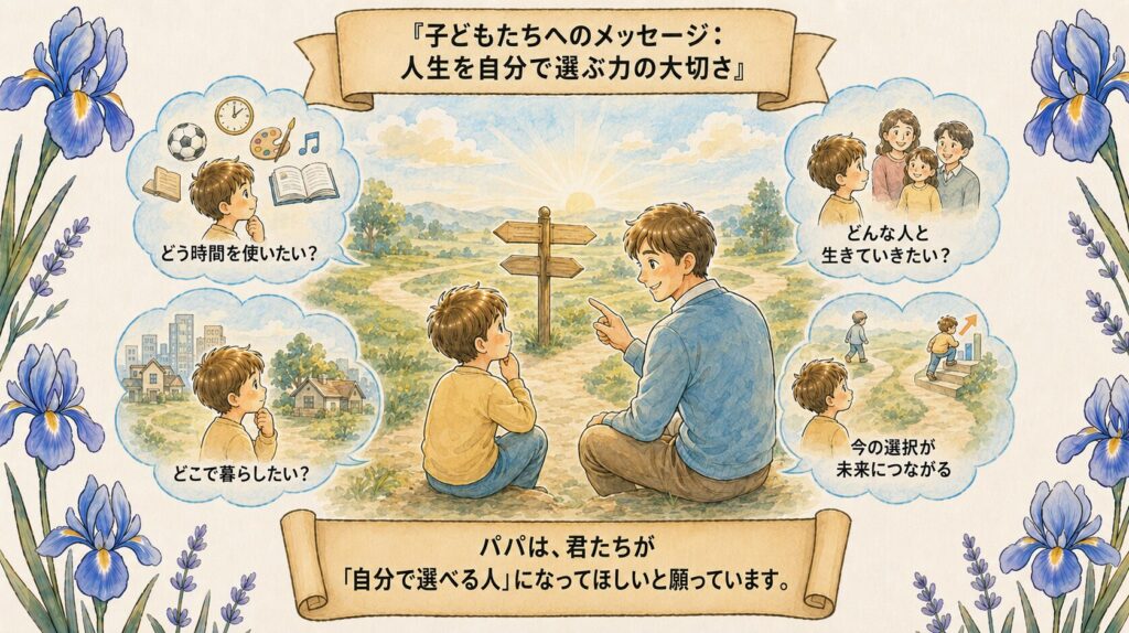 子どもたちへのメッセージ｜人生を自分で選ぶ力の大切さ