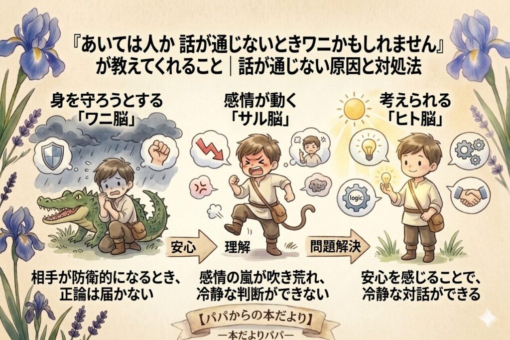 『あいては人か 話が通じないときワニかもしれません』が教えてくれること｜話が通じない原因と対処法をやさしく解説