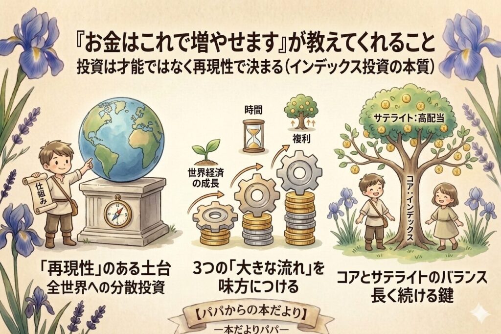 『お金はこれで増やせます』が教えてくれること｜投資は才能ではなく再現性で決まる（インデックス投資の本質）