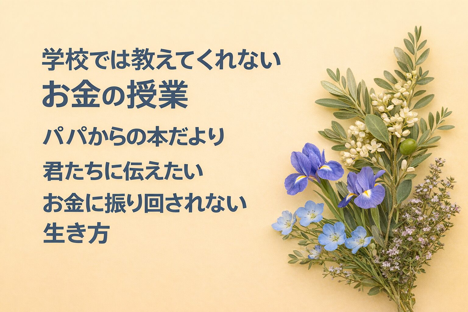 『学校では教えてくれないお金の授業』要約・感想｜“お金に振り回されない生き方”【パパからの本だより】