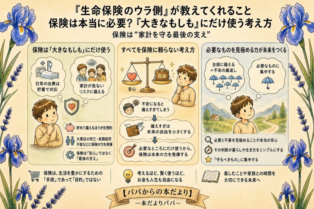 『生命保険のウラ側』が教えてくれること｜保険は本当に必要？「大きなもしも」にだけ使う考え方