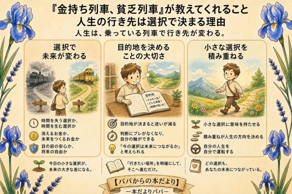 『金持ち列車、貧乏列車』が教えてくれること｜人生の行き先は選択で決まる理由