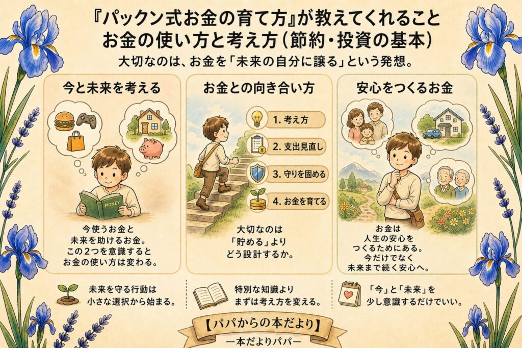 『パックン式お金の育て方』が教えてくれること｜お金の使い方と考え方（節約・投資の基本）