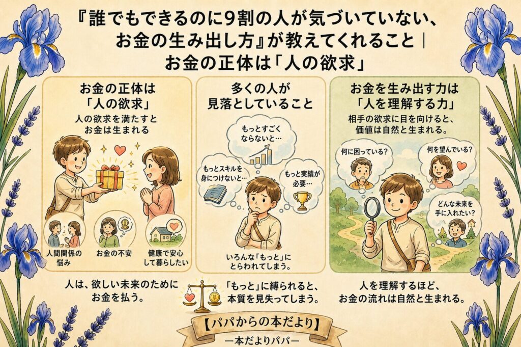 『誰でもできるのに9割の人が気づいていない、お金の生み出し方』が教えてくれること｜お金の正体は「人の欲求」