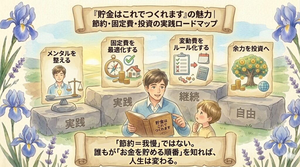 『貯金はこれでつくれます』の魅力｜節約・固定費・投資まで学べる実践ロードマップ