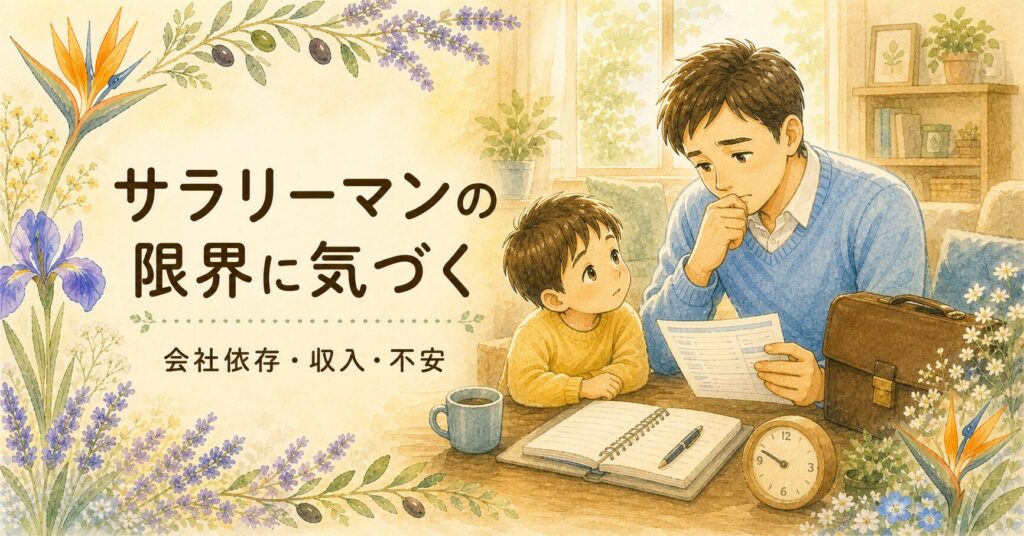 パパが『金持ちフリーランス 貧乏サラリーマン』から学んだこと｜サラリーマンの限界に気づいた瞬間