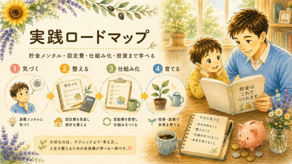 『貯金はこれでつくれます』の魅力|節約・固定費・投資まで学べる実践ロードマップ