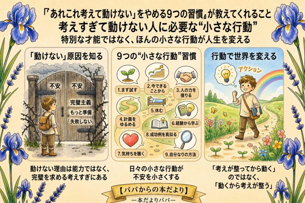 『「あれこれ考えて動けない」をやめる9つの習慣』が教えてくれること|考えすぎて動けない人に必要な“小さな行動”