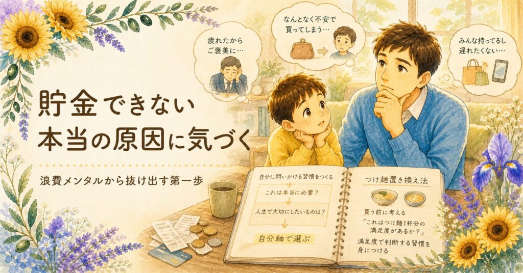 『貯金はこれでつくれます』が教えてくれること|貯金できない本当の原因と、お金を整える4つのステップ