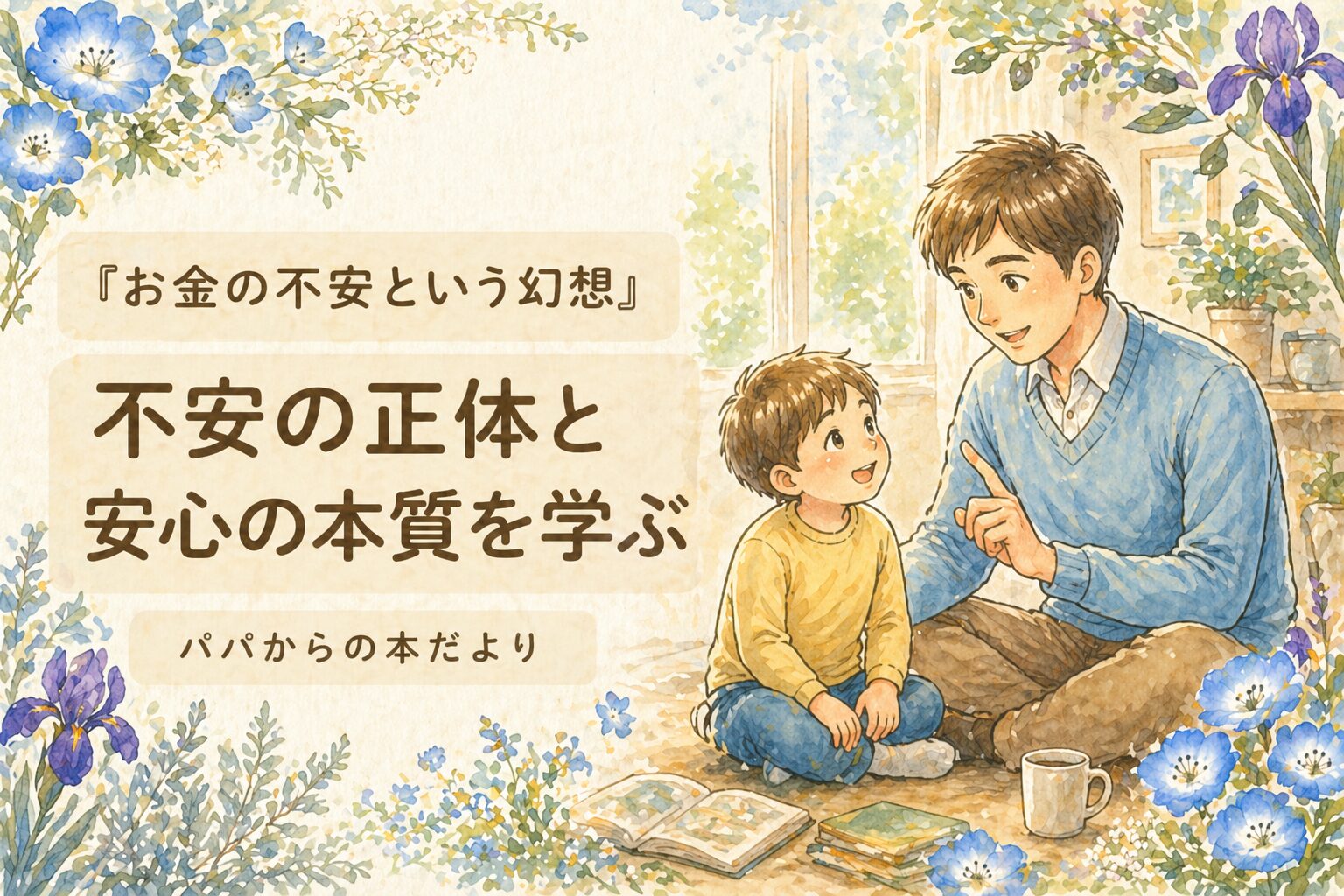 『お金の不安という幻想』要約・感想｜不安の正体と安心の本質を学ぶ【パパからの本だより】