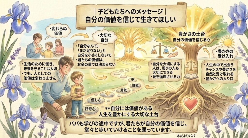 子どもたちへのメッセージ｜自分の価値を信じて生きてほしい