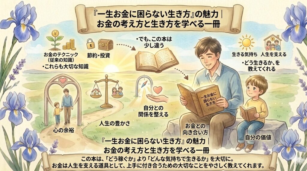 『一生お金に困らない生き方』の魅力｜お金の考え方と生き方を学べる一冊