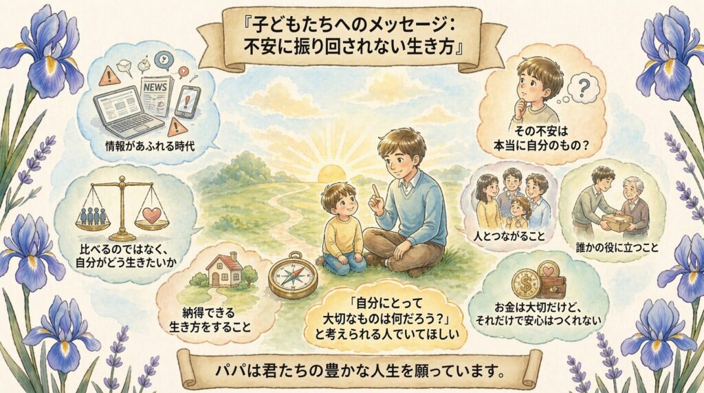 子どもたちへのメッセージ｜不安に振り回されない生き方