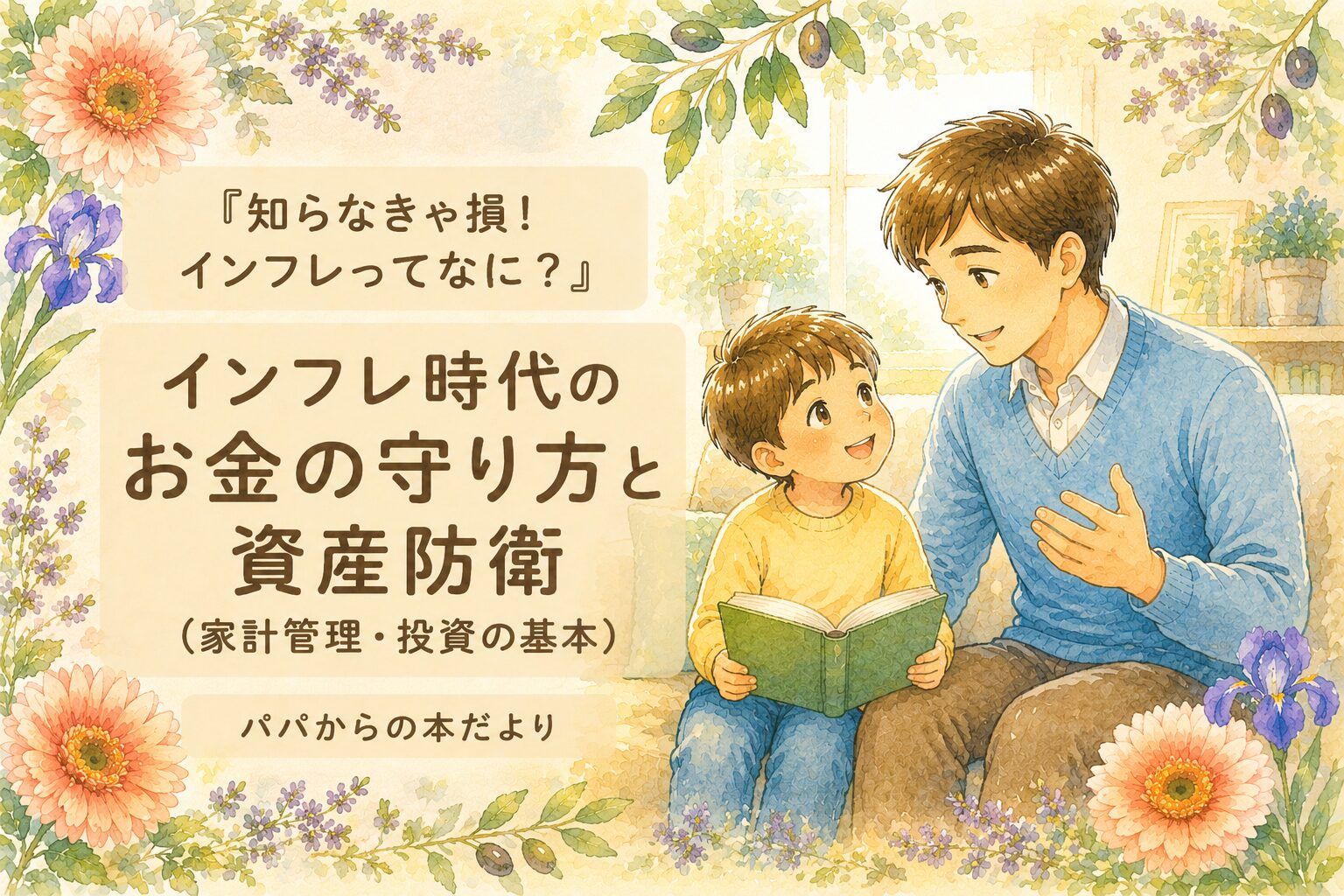『知らなきゃ損！インフレってなに？』要約・感想｜インフレ時代のお金の守り方と資産防衛（家計管理・投資の基本）【パパからの本だより】