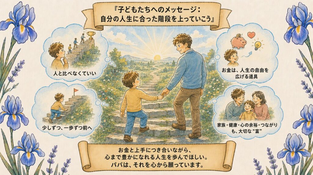 子どもたちへのメッセージ|自分の人生に合った階段を上っていこう