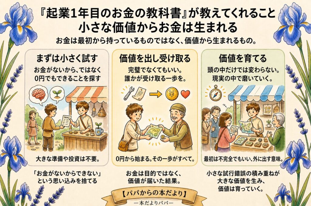 『起業1年目のお金の教科書』が教えてくれること｜小さな価値からお金は生まれる