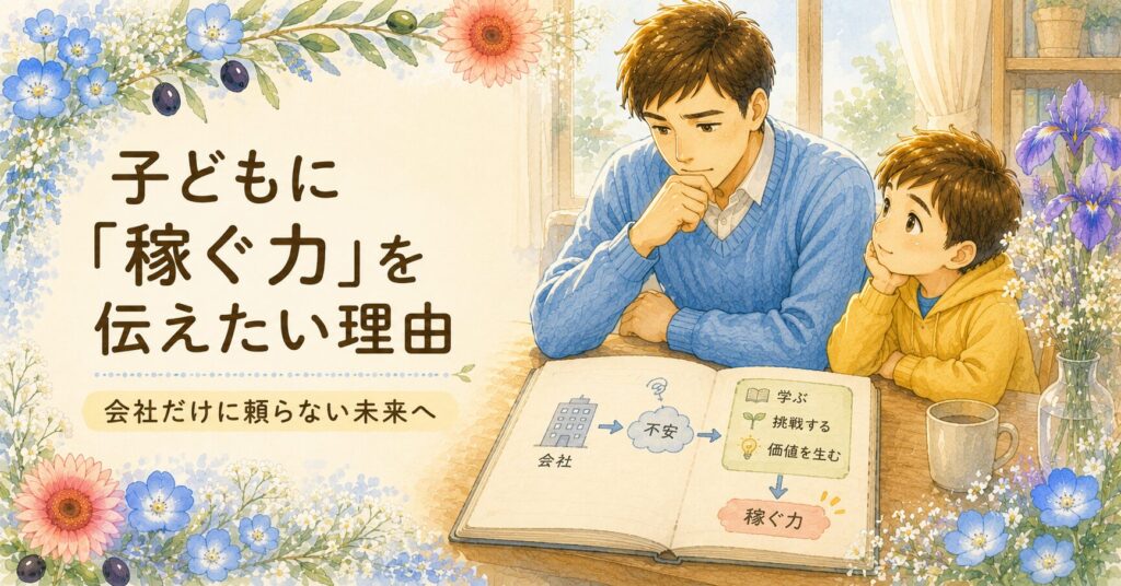 子どもに「稼ぐ力」を伝えたい理由｜パパが体調を崩した経験から気づいたこと