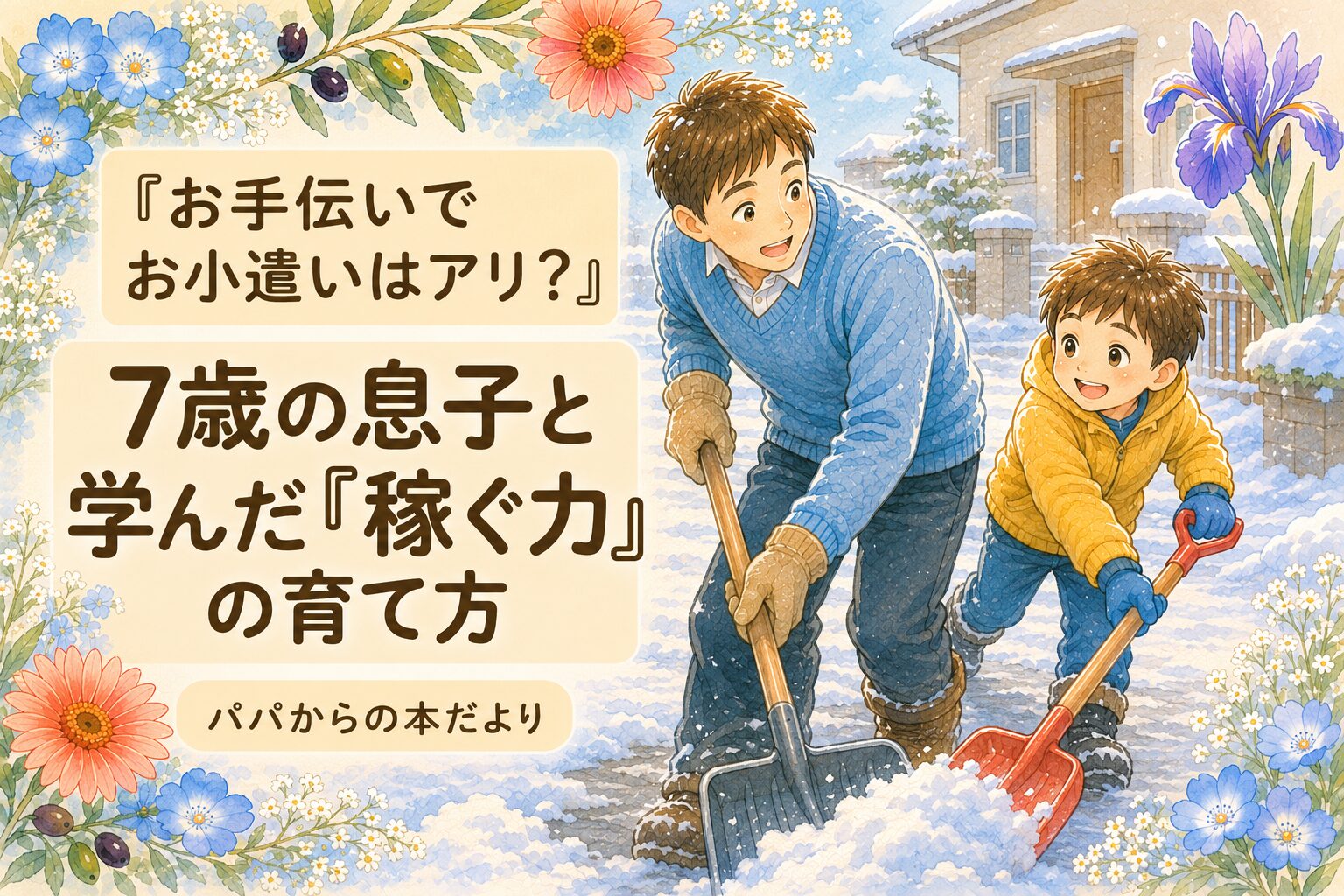 お手伝いでお小遣いはアリ？｜7歳の息子と学んだ『稼ぐ力』の育て方【パパからの本だより】