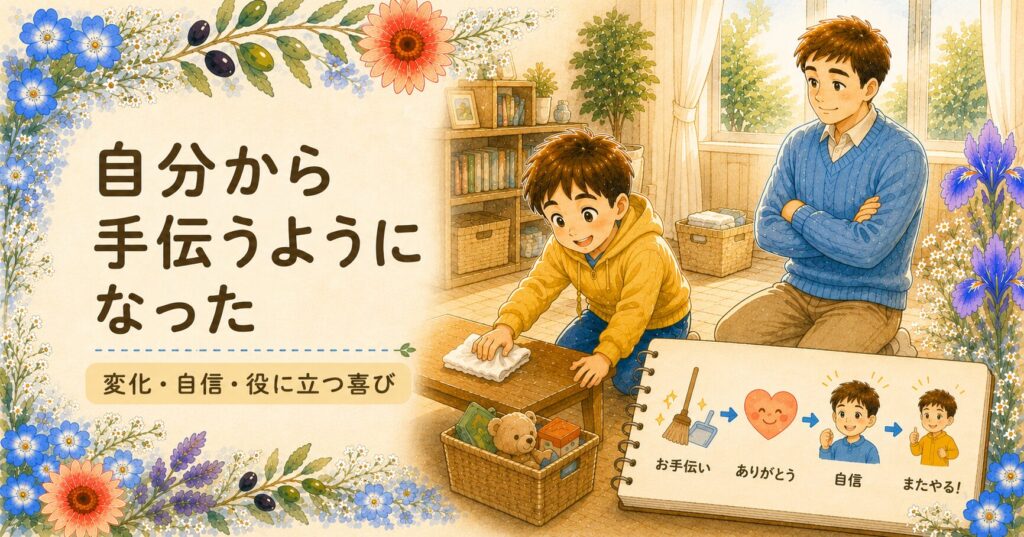 お小遣いを稼いだ後の変化｜息子が自分から手伝うようになったこと