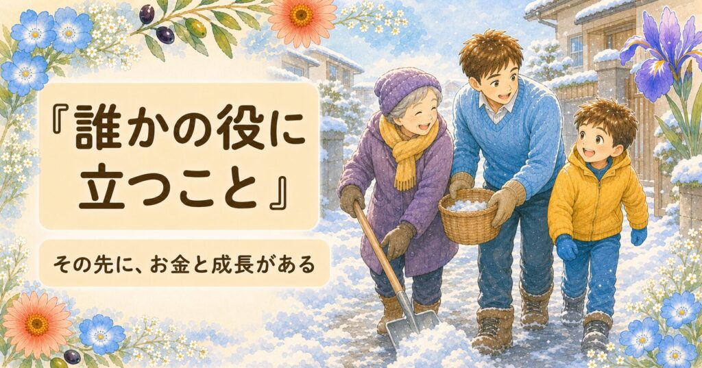 まとめ：お金は「誰かの役に立つこと」の延長にある